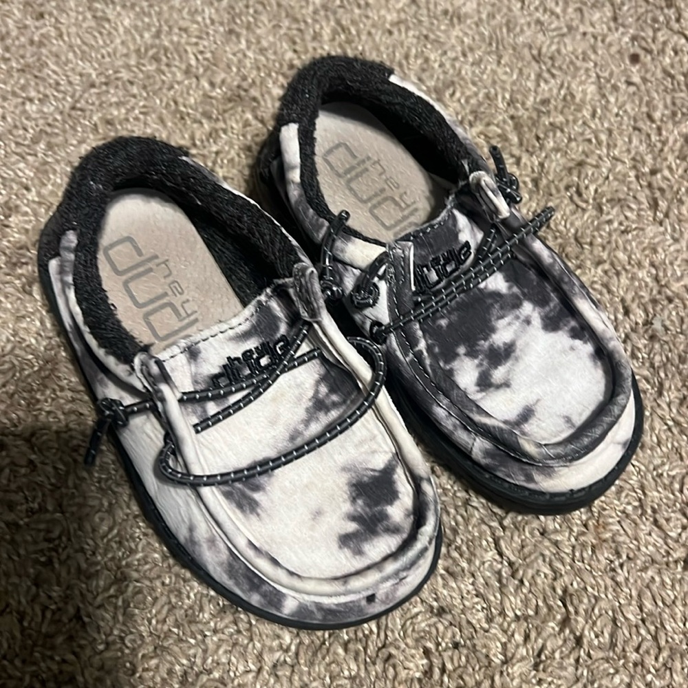 Toddler hey dude tie dye shoes